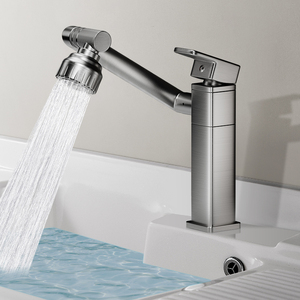 阳台洗衣池水龙头洗衣槽洗衣盆洗衣机一体柜伴侣专用全铜冷热家用