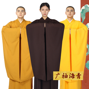 00紫忧花旗舰店天猫紫忧花海青居士服女台湾麻纱海清男佛衣僧服袈裟