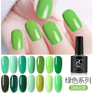 墨绿色指甲油橄榄绿
