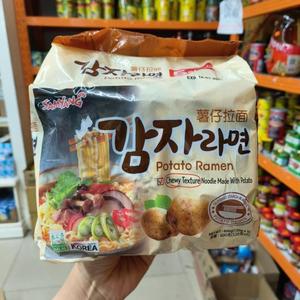 香港 韩国进口SAMYANG三养 薯仔拉面 方便速食汤面 5包装