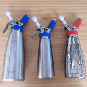 mosa不锈钢奶油枪商用发泡器鲜奶油打奶器咖啡裱花0.5l小钢瓶c02