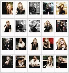 Avril Lavigne艾薇儿周边贴纸拍立得小照片卡片明信片lomo卡