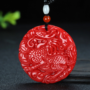 新疆和田玉貔貅吊坠挂件男女天然红玉金丝玉玉石貔貅玉坠玉佩项链