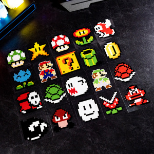 钢铁侠像素画马赛克面具超级英雄拼搭玩具积木礼物fushuanglin92