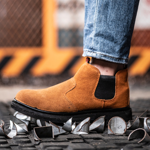 轮胎底劳保鞋男款车工电焊工专用实心耐磨耐高温透气防臭老保工作