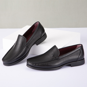 沙驰牛头人专卖店天猫沙驰皮鞋男士新款商务正装尖头男鞋真皮小牛皮