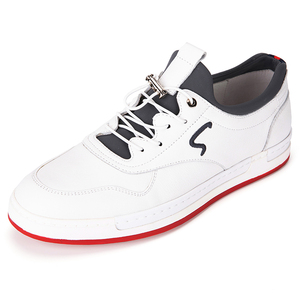 沙驰男鞋佳节送礼专柜正品秋冬新款休闲鞋小白鞋真皮系带运动鞋