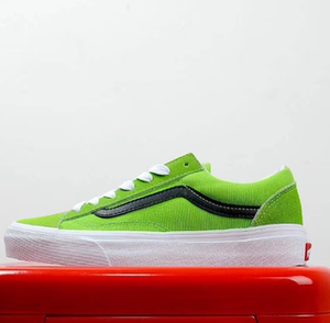 万斯官方旗舰店style 36青苹果绿权志龙小头拼接低帮帆布情侣板鞋