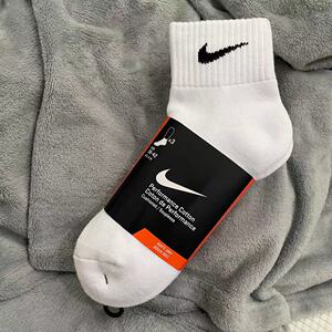 正品nike耐克袜子男女短袜纯棉中筒运动袜白秋冬季长筒跑步篮球袜