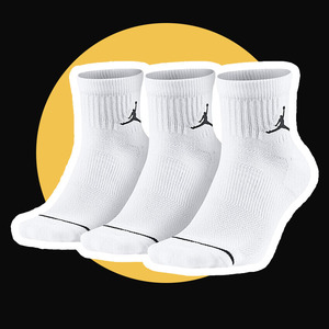 Nike耐克袜子AJ篮球袜长筒白中筒袜男女子jordan加厚精英运动袜