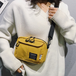 帆布包女斜挎包百搭ins风小包韩版原宿ulzzang单肩包包2020新款潮