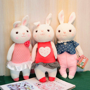 咪兔metoo 布娃娃公仔圣诞节女生毛绒玩偶玩具婚庆娃活动礼物