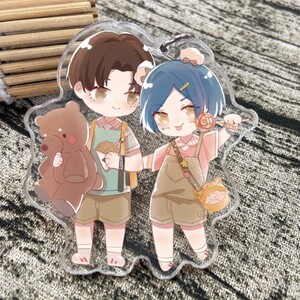 188男团立牌小白杨针锋对决 水千丞夏日限定周边亚克力挂件钥匙扣