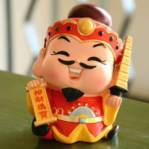 五路财神摆件招财公仔 创意开业礼品结婚礼物 家饰家装家居艺品