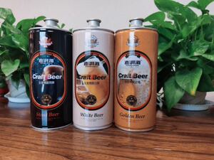 青岛崂滨澎湃海精酿啤酒 1000ml*6易拉罐装礼盒全麦金啤craftbeer