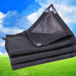 黑色挡太阳的隔阳布遮阴遮阴网家用遮阳带加厚阳光房用4针遮阳网