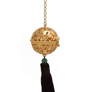 陕历博文创唐葡萄花鸟纹银香囊球镂空挂件挂饰礼物创意国风摆件