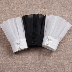 很仙的透明欧根纱袖子加长袖口假袖女公主袖秋冬装饰袖网红明星款