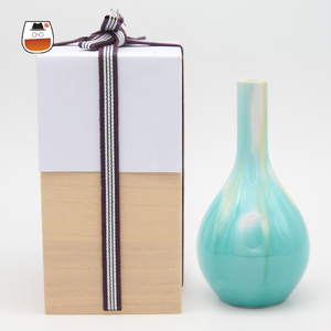 烟波致爽阁淘宝日本 九谷烧 人间国宝 三代 德田八十吉 彩釉撇口