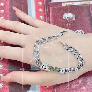 正品代购gucci古驰古奇手链小精灵情侣925纯银肖战同款骷髅头男女