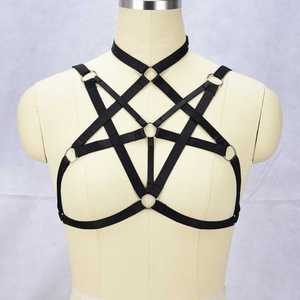 胸罩弹力带线束文胸镂空带哥特设计个性百搭胸罩内衣厂家直销批发