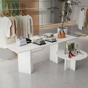 壹家定制高端中岛展示台流水台女服装店展示桌子童装店橱窗展示架