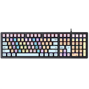 【指法练习打字贴】双拼键盘贴纸小鹤微软搜狗双拼大小写初学者