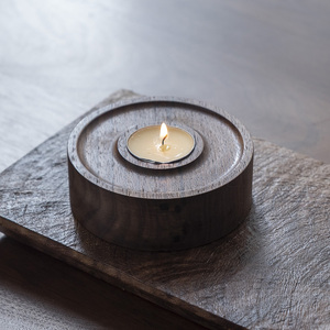 90361人付款淘宝ins韩风简约原木质漂流木烛台 田园风玻璃创意摆件