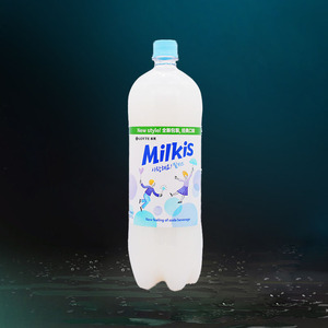 韩国进口乐天牛奶碳酸饮料1.5L苏打汽水妙之吻milkis饮品1瓶包邮