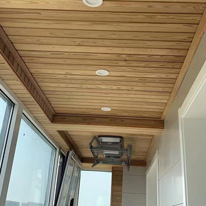 芬兰木碳化木扣板室内阳光房实木吊顶防腐木天花板墙板户外护墙板