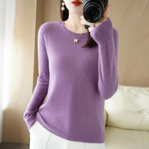 羊毛衫女短款低领