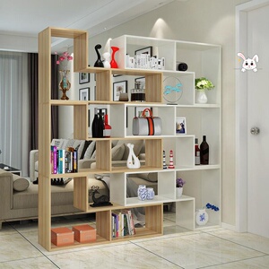 轻便书店现代不规则加高室内展示柜书架置物架摆件老式安装柜子防