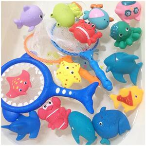 米多多母婴专营店天猫宝宝洗澡玩具婴儿戏水玩具儿童捞鱼玩具捏捏叫