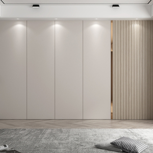 定制竹木纤维集成墙板电视背景墙扣板卧室现代轻奢装饰客厅护墙板