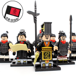 科睿秦兵 积木人仔kt1088秦国士兵秦始皇文官武将重装xp650-657