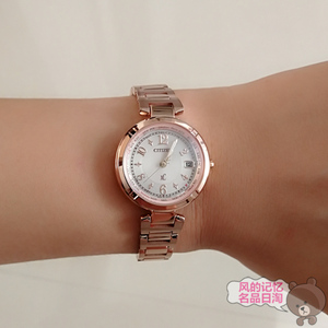 西铁城光动能多局电波表女士手表女表ec1118-51w ec1032-54w