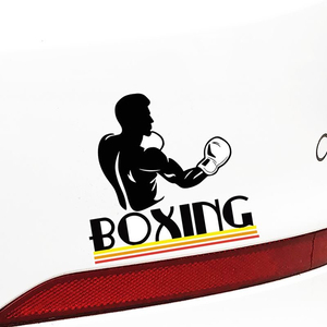 个性运动贴纸拳击BOXING 格斗运动汽车贴纸划痕遮挡遮盖