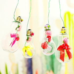 塑料仿真灯泡室内外走廊挂饰幼儿园空中吊饰diy手工创意装饰品