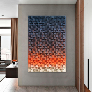 遮挡装饰画2021现代简约高端强弱配电盒挂画立体艺林画境旗舰店506