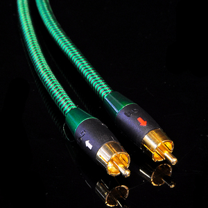 美国进口 角响尾蛇 绞腹蛇 2rca双莲花插头音频发烧信号线 1.5米