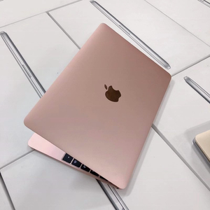 苹果笔记本电脑女生款轻薄12寸macbook玫瑰金学生手提超薄商务本