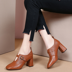 吉尔达森林公主女鞋甲乙丙丁女兆名典深口真皮单鞋时休闲小皮鞋潮