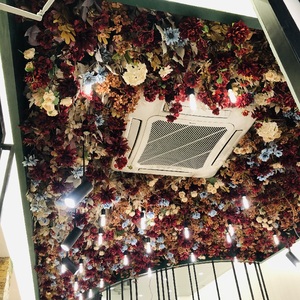 吊顶仿真花艺装饰火锅酒店舞台天花板软装商场西餐厅清吧婚庆布置