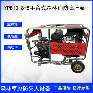 YPB10.8/8手台式森林消防高压泵手电双启动高扬式水泵双缸防火泵