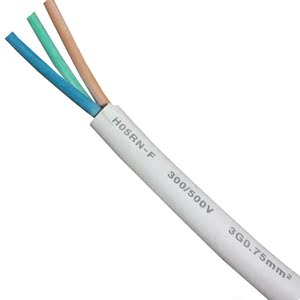 白色纯铜芯电线 vde橡胶软电缆 ccc白皮护套线电器线缆室外橡胶