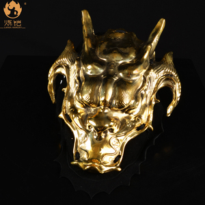 【炼铠】狻猊唐龙腹吞铜质-橡胶-锌合金材质中国甲胄铠甲盔甲配饰