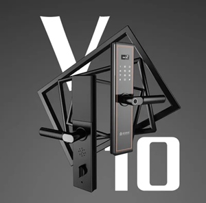 基信智能锁指纹锁v10半自动智能锁电子指纹锁具防盗门密码磁卡锁