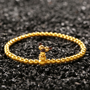 古法黄金手链手镯999足金转运珠菩提念珠串珠纯金佛珠手串男女款