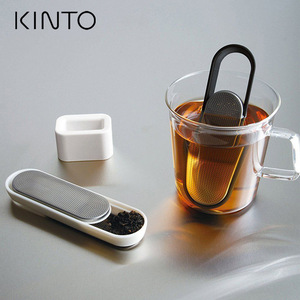 日本进口 KINTO LOOP 取茶滤网不锈钢冲茶器简约便携泡茶器茶滤器