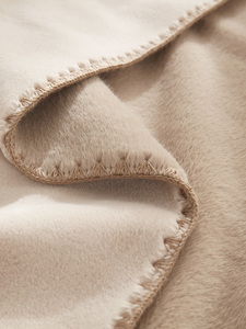 罗兰家纺高级感水貂绒保暖双人沙发盖毯午睡毯床尾毯纯色轻奢毛毯